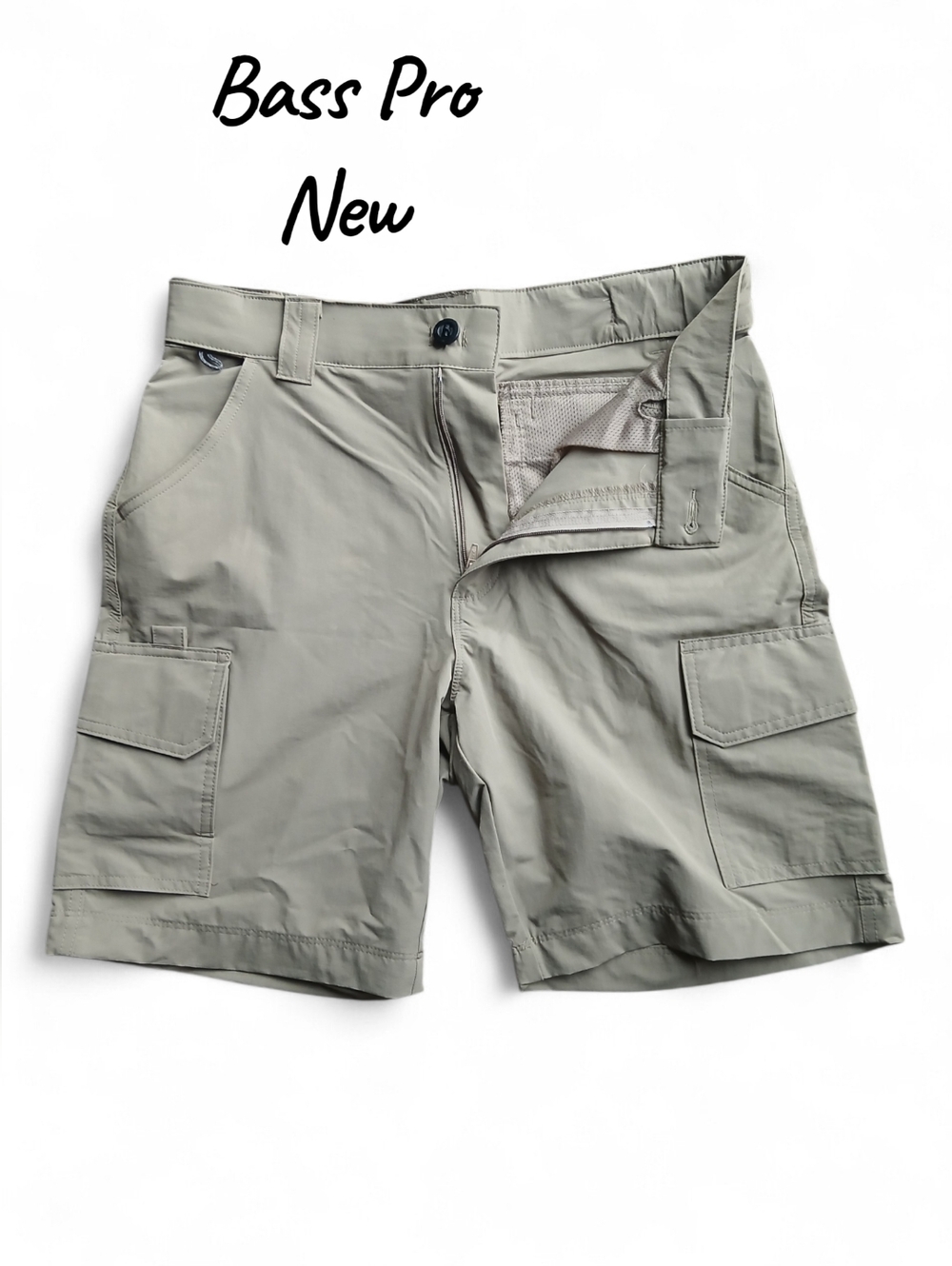Bass Pro Shop Men's Size 32 Lightweight Cargo Shorts - Gray